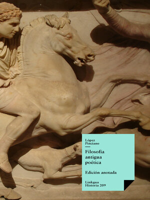 cover image of Filosofía antigua poética